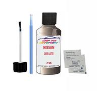 SCOOBYS PAINTS BACK IN THE MIX Touch Up Paint For Nissan Micra Cafe Latte C30 2004-2017 30Ml Bottle Brush Scratch Stone Chip Repair Pen