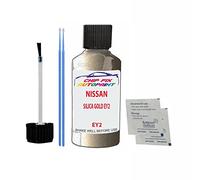 SCOOBYS PAINTS BACK IN THE MIX Touch Up Paint For Nissan Micra Silica Gold Ey2 Ey2 2002-2008 30Ml Bottle Brush Scratch Stone Chip Repair Pen
