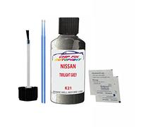 SCOOBYS PAINTS BACK IN THE MIX Touch Up Paint For Nissan Xtrail Twilight Grey K21 2003-2021 30Ml Bottle Brush Scratch Stone Chip Repair Pen