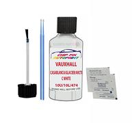 SCOOBYS PAINTS BACK IN THE MIX Touch Up Paint For Opel/Vauxhall Corsa Casablanca/Glacier/Arctic White 10U 1988-2016 30Ml Bottle Brush Scratch Stone Chip Repair Pen