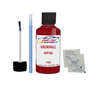 SCOOBYS PAINTS BACK IN THE MIX Touch Up Paint For Opel/Vauxhall Movano Poppy Red 74U 1999-2011 30Ml Bottle Brush Scratch Stone Chip Repair Pen