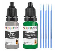 SCOOBYS PAINTS BACK IN THE MIX Touch Up Paint For Porsche Python Green Lm6C Scratch Stone Chip Repair With Grey Primer