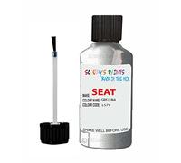 SCOOBYS PAINTS BACK IN THE MIX Touch Up Paint For Seat Ibiza Gris Luna Ls7Y 2004-2011 30Ml Bottle Brush Scratch Stone Chip Repair Pen