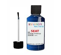 SCOOBYS PAINTS BACK IN THE MIX Touch Up Paint For Seat Ibiza Mystery Blue Lw5L 2017-2021 30Ml Bottle Brush Scratch Stone Chip Repair Pen