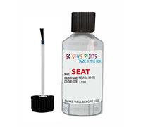 SCOOBYS PAINTS BACK IN THE MIX Touch Up Paint For Seat Ibiza Nevada White Ls9R 2011-2021 30Ml Bottle Brush Scratch Stone Chip Repair Pen