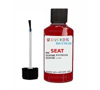 SCOOBYS PAINTS BACK IN THE MIX Touch Up Paint For Seat Ibiza Rojo Emocion Ls3H 2003-2021 30Ml Bottle Brush Scratch Stone Chip Repair Pen