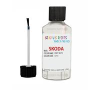 SCOOBYS PAINTS BACK IN THE MIX Touch Up Paint For Skoda Citigo Candy White Lb9A 1996-2020 30Ml Bottle Brush Scratch Stone Chip Repair Pen