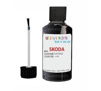 SCOOBYS PAINTS BACK IN THE MIX Touch Up Paint For Skoda Karoq Black Magic Lf9R 1996-2020 30Ml Bottle Brush Scratch Stone Chip Repair Pen
