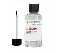 SCOOBYS PAINTS BACK IN THE MIX Touch Up Paint For Skoda Moon White Ls9R Metallic