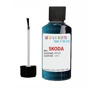SCOOBYS PAINTS BACK IN THE MIX Touch Up Paint For Skoda Superb Lava Blue Lw5Q 2011-2020 30Ml Bottle Brush Scratch Stone Chip Repair Pen