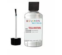 SCOOBYS PAINTS BACK IN THE MIX Touch Up Paint For Tesla Model 3 Shasta Pearl White Neu-101E - 30Ml Bottle Brush Scratch Stone Chip Repair Pen