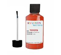 SCOOBYS PAINTS BACK IN THE MIX Touch Up Paint For Toyota Aygo Pop Orange 4W5 2014-2016 30Ml Bottle Brush Scratch Stone Chip Repair Pen