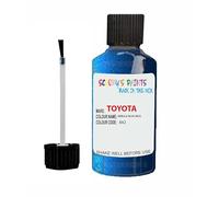 SCOOBYS PAINTS BACK IN THE MIX Touch Up Paint For Toyota Yaris Nebula Blue 8X2 2015-2020 30Ml Bottle Brush Scratch Stone Chip Repair Pen