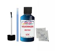 SCOOBYS PAINTS BACK IN THE MIX Touch Up Paint For Volkswagen/Vw Passat Biscay Blue Lc5C 2006-2018 30Ml Bottle Brush Scratch Stone Chip Repair Pen