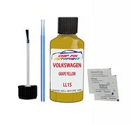 SCOOBYS PAINTS BACK IN THE MIX Touch Up Paint For Volkswagen/Vw Transporter Van Grape Yellow Ll1S 2015-2018 30Ml Bottle Brush Scratch Stone Chip Repair Pen