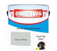 SCOOBYS PAINTS BACK IN THE MIX Ultra-Tough Tile Paint Kitchen & Bathroom Walls, High-Adhesion, Scratch & Stain Resistant, Easy Application 40 colours 500ml (Grey White)