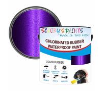 Scooby's Paints Chlorinated Rubber Waterproof Paint, Liquid Rubber 2.5 Litre (3 Metallic Purple)