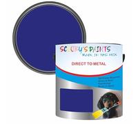 Scooby's Paints Direct to Metal Paint, Smooth Blue, 250ml, No Primer Required, Fast Drying (Ral5002 Ultramarine Blue)