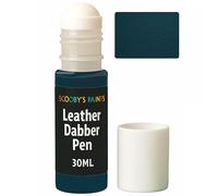Scooby's Paints Leather Dabber Pen, 30ml, Leather Recolouring Paint Balm for Sofas, Repair for Faded & Scratched Upholstery Car Seats, Shoes and Clothing (BEYOND BLUE)