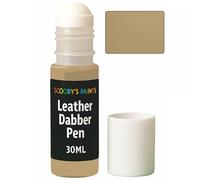 Scooby's Paints Leather Dabber Pen, 30ml, Leather Recolouring Paint Balm for Sofas, Repair for Faded & Scratched Upholstery Car Seats, Shoes and Clothing (SAVANNAH)