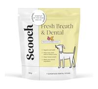 Scooch Dental Stick Chews for Dogs | No Nasties | Freshen Breath & Keep Teeth Clean | Reduce Tartar | Eliminate Bacteria | Plant-Based | Beetroot & Sweet Potato