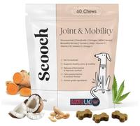 Scooch Joint & Mobility Chews for Dogs with Glucosamine, Chondroitin & MSM | Tasty Chew They Actually Eat, No Fishy Smell | Supports Stiff Hips & Mobility in Senior & Large Breeds | 60 Soft Chews