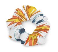 Scooer Football on Fire Hair Ties Elastic Hair Bands Cute Ponytail Holders for Thick Or Thin Hair