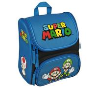 Scooli - CUTIE preschool bag - main compartment and front pocket - padded straps and back - ideal for children from 3 years - approx. 6 litre volume, Super Mario, 24x22x16 cm