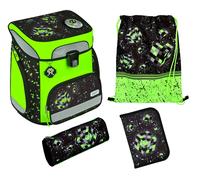 Scooli EasyFit Schulranzen-Set 5-teilig Glow Edition Space Robot