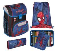 Scooli - EasyStart School Bag Set - Ergonomic Satchel for Primary School - Multi-piece Set, Spider-Man, ca. 36,5x29,5x29 cm