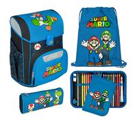 Scooli EasyStart Schulranzen-Set 5-teilig Super Mario