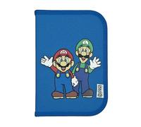 Scooli - Filled Pencil case - Pencil case with high-Quality pens and Accessories - Ideal for School, Leisure and Travel - Suitable for Ages 6 and up, Super Mario, 20 x 14 x 3 cm, Classic