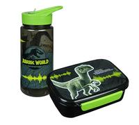 Scooli JUSP9864 Lunch Box and Drinking Bottle Set, Plastic, Jurassic World