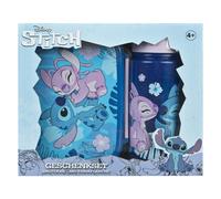 Scooli - Disney Stitch Children's Tableware Gift Set - Set Consisting of Lunch Box and Water Bottle - Ideal for School or Nursery - for Children from 4 Years - Made of Plastic - BPA Free