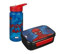 Scooli - Spider Man Children's Crockery Gift Set - Set Consisting of Lunch Box and Water Bottle - Ideal for School or Nursery - from 4 Years - Made of Plastic - BPA Free