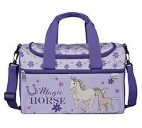 Scooli - Sports Bag for Children - 23 x 35 x 16 cm - Spacious Main Compartment - Adjustable Shoulder Strap - School Accessories - Shoulder Bag, Magic Horse, 23 x 35 x 16 cm, Children's Sports Bag