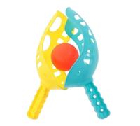 Scoop Ball Game - Improves Hand Eye Coordination Fun Outdoor Play, Colourful Scoop Catcher Lightweight Sporty Design, Ball Toss + Catch Grip System Set Included, Durable Weather Resistant Buil