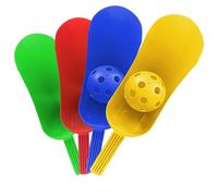 Scoop Ball Game Set - Includes 4 Colorful Scoops & 2 Lightweight Balls - Outdoor & Indoor Active Play Toy