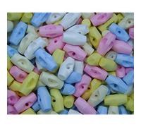 Scoop Poppy's Toggle Buttons 100 Assortment Size 3/4" - 20 Each White, Lemon, Pink, Blue, Cream