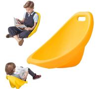 Scoop Rocker Chair, Flexible Seating for Classroom, Portable Plastic Reading Chair with Back Support, Sensory Seating Rocker, Set of 4