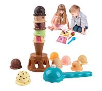 Scoop Stack Ice Cream Game - Kids Stacking Balancing Activity, Fine Motor Skills Development Toy for Preschoolers | Creative Play Educational Set for Boys and Girls, Home, School, and Kindergarten.