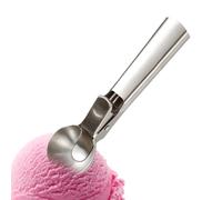 Scoop, Stainless Steel with Trigger Trigger for the Kitchen, Ice Scoop, for Desserts, Buffet, Party, Kitchen, Home, Dough, Sweets, Popcorn, Watermelon