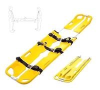 Scoop Stretcher, Portable Medical Emergency Stretcher, Patient Mover Rescue - 350Lb Load Capacity,with 3 Safety Straps, for Hospital Home