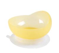Scooping Suction Bowl, Tableware High-Low Scoop Bowl with Suction Base, Scooper Bowl for Patients Children with Special Needs(Yellow)