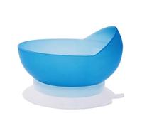Scooping Suction Bowl, Tableware High-Low Scoop Bowl with Suction Base, Spillproof Elderly Care Eating Plate, Scooper Bowl for Patients Children with Special Needs(Blue)