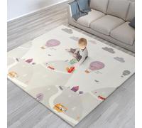 scoosh Foldable Activity Mat - Double-Sided, Reversible, Waterproof, Ideal for Playtime, Picnics, and Quality Family Bonding - Premium Quality Outdoor & Indoor Mat (150 x 200 cm, Mountains & Cars)