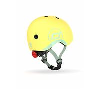 Scoot and Ride Baby Helmet with Adjustable Straps Matte Finish Sizes XXS Includes LED Safety Light and Soft Fleece Padding for Extra Protection
