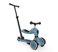 Scoot and Ride & Highwaykick 1 Push Go - 2-In-1 -On & er, Adjustable Handlebar, 1-Click Transformation, Anti-Slip Footplate, Lightweight & Durable - Steel