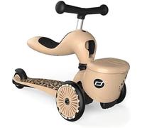 Scoot & Ride Mixed - Baby Highwaykick 1 Lifestyle Kickboard with seat and container… (leopard)