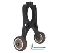 Scooter Auxiliary Wheel - Foldable Bracket Mount, Compact Kickstand Attachment | Lightweight Support Extension Device, Durablle Balance Stabilizer Plate, Rolling Holder Tool for Home Travel School